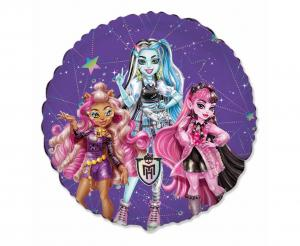 Balon Foliowy Monster High Okrągły 46 cm | Flexmetal