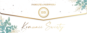 Pamiątka I Komunii Świętej | Elegancka Koperta na Pieniądze LUX Eukaliptus