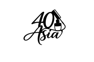 Personalizowany Topper na Tort 40 Urodziny Imię - Lakier do Paznokci Czarny