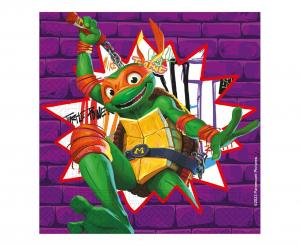 Serwetki Papierowe Wojownicze Żółwie Ninja TMNT 33x33cm - 20 szt.