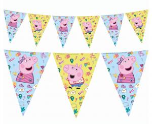 Baner Girlanda Flagi Foliowa Świnka Peppa Pig 230cm 