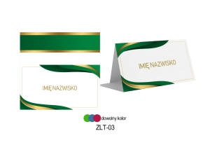 Personalizowana Winietka VEX ZLT+03 – Klasyczny Złoty Wieniec | Papier Foto 260g | Tychy