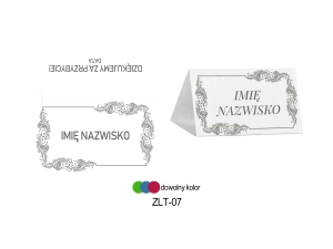 Personalizowana Winietka VEX ZLT+07 – Geometryczny Złoty Romb | Papier Foto 260g | Tychy