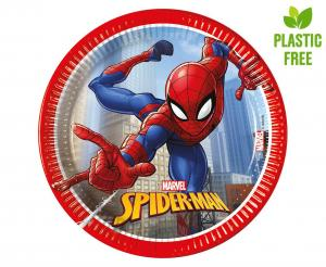Talerzyki Papierowe Spiderman Crime Fighter 20cm (8 szt.) | Zabawne Wydry Tychy