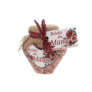 Sól Himalajska do Kąpieli "Relaks dla Mamy" z Płatkami Róż – Serce | Tychy