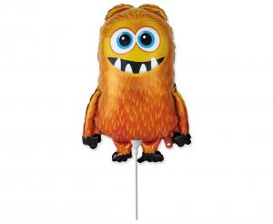 balon-foliowy-mini-potworek-monster-wlochaty-stworek-pomaranczowy-na-powietrze-flexmetal