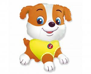 balon-foliowy-mini-pies-piesek-bulldog-brazowy-14-cali-na-powietrze-flexmetal
