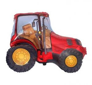 balon-foliowy-mini-traktor-ciagnik-czerwony-wies-farma-ksztalt-urodziny-dla-dzieci-maszyny-rolnicze-14-cali-na-powietrze-flexmetal