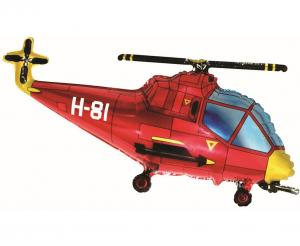 Balon foliowy Helikopter czerwony 24 cale - dekoracja urodzinowa od Zabawne Wydry Tychy, Katowice, Śląsk
