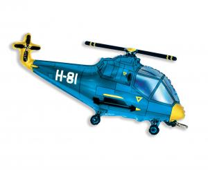 Balon foliowy Helikopter niebieski 24 cale - dekoracja urodzinowa od Zabawne Wydry Tychy, Katowice, Śląsk