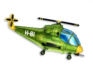 Balon foliowy Helikopter zielony 24 cale - dekoracja urodzinowa od Zabawne Wydry Tychy, Lędziny, Mysłowice