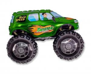 Balon foliowy Samochód Monster Truck zielony 24 cale - dekoracja urodzinowa od Zabawne Wydry Tychy, Lędziny, Mysłowice