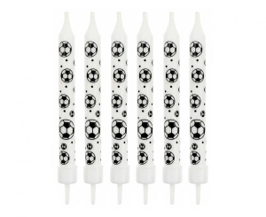 Świeczki Piłka Nożna 6 szt.