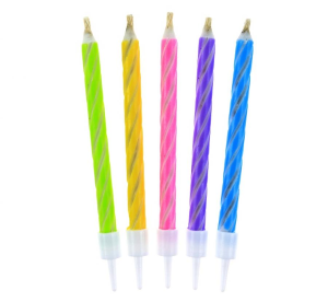 Świeczki magiczne niegasnące 10 szt.