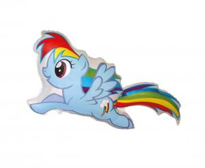 Balon foliowy Kucyk Rainbow Dash 24 cale - dekoracja urodzinowa od Zabawne Wydry Tychy, Mikołów, Bieruń
