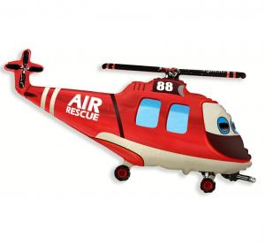 Balon foliowy Helikopter Ratunkowy 24 cale - dekoracja urodzinowa od Zabawne Wydry Tychy, Lędziny, Mysłowice