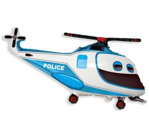 Balon foliowy Helikopter Policyjny 24 cale - dekoracja urodzinowa od Zabawne Wydry Tychy, Lędziny, Mysłowice