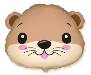 Balon foliowy kształt wydra głowa "24"