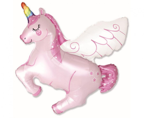 Balon foliowy kształt jednorożec na hel lub powietrze – Sklep Zabawne Wydry Tychy i okoliceBalon foliowy Jednorożec różowy 24 cale - dekoracja urodzinowa od Zabawne Wydry Tychy, Lędziny, Mysłowice