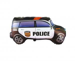 Balon foliowy Police Car 24 cale - dekoracja urodzinowa od Zabawne Wydry Tychy, Katowice, Mikołów