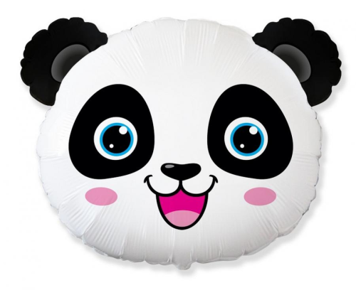 Balon foliowy kształt panda na hel lub powietrze – Sklep Zabawne Wydry Tychy i okolice