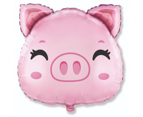 Balon foliowy Świnka 24 cale - dekoracja urodzinowa, baby shower od Zabawne Wydry Tychy, Lędziny, Mysłowice
